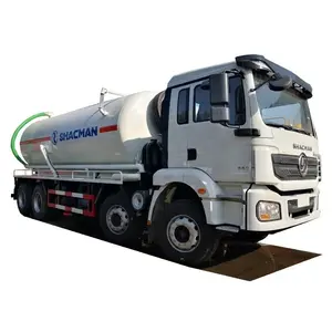 Shacman 8 × 4 25000-Liter-Hochdruck-Vakuum-Aussaugwagen Abwaschwagen zu verkaufen