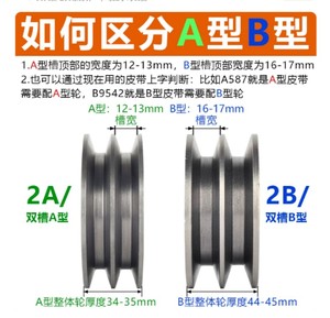 <span class=keywords><strong>Poulie</strong></span> standard nationale type 2A à double gorge creuse 120500 en fonte pour moteur diesel, générateur, moteur, courroie trapézoïdale, alésage 20 mm - Product Image 2
