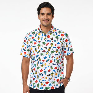 Polo pour homme à imprimé mexicain, manches courtes, col rabattu, décontracté, pour le golf, OEM ODM, personnalisable - Product Image 4