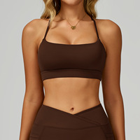 Soutien-gorge de sport effet seconde peau pour femme, débardeur de yoga de luxe à dos croisé pour la course et l'entraînement en salle de sport, Style 2030