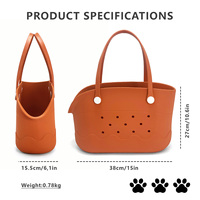 Sac de transport pour animaux de compagnie en EVA personnalisé, respirant et ajouré, indispensable pour l'été, sac à main de voyage et de plage pour chiens et chats de petite et moyenne taille