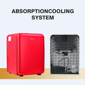 Mini Refrigerador Compacto Rojo Portátil de Estilo Retro para Uso Doméstico, Directo de Fábrica - Product Image 4