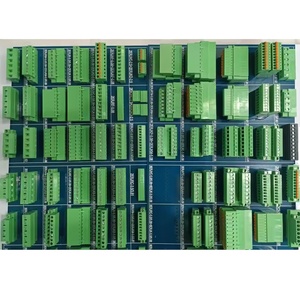 บล็อกขั้วต่อไฟฟ้าแบบสกรู UL94v-0 สีเขียว ตัวผู้ ตัวเมีย พร้อมตัวกั้น  วัสดุ PC ไนลอน สำหรับแผงวงจรพิมพ์  แบบราง Din - Product Image 1