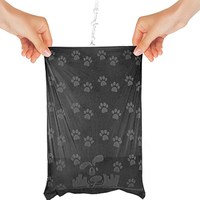 Sacs à déjections canines biodégradables en amidon de maïs HDPE avec logo personnalisé, rouleaux écologiques pour déchets d'animaux