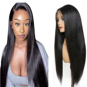Honesty Human Hair Vendor HD Transparent Swiss Lace Front Wig, Cheap Lace Human Wig Virgin Brazilian Hair