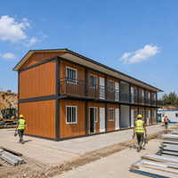 Maison préfabriquée en conteneur détachable, logement modulaire pour chantier, bureau et dortoir de travailleurs