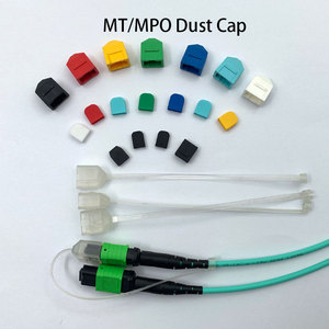Copertura antipolvere <span class=keywords><strong>MT</strong></span> MPO per connettori a ghiera, con laccetto, colori assortiti, per Data Center QSFP ad alta densità - Product Image 1