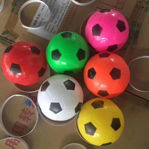 Pelota de PVC Azul de 8cm para Niños, Balón de Baloncesto y Fútbol de Tres Colores, Suministro Directo de Fábrica - Product Image 1