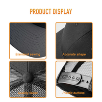 Gorra Trucker de 6 Paneles, Resistente, de Lona, con Malla Transpirable en la Parte Trasera, Protección UV, Estructurada, No se Deforma, Directo de Fábrica