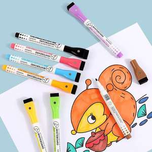 Offre d'usine : Marqueur magnétique effaçable à sec pour tableau blanc, 8 couleurs, grand volume, pas cher, pour l'école et la famille - Product Image 4