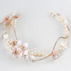 Headband Bridal Headpieces Newest Handmade Crystal Crown Headband Bridal Wedding Hair Accessories Princess Headpiece