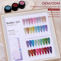 Gel de construction Magic Cube Flash Builder Gel pailleté, gel dur en gros, gel de construction pour ongles OEM ODM sans HEMA ni TPO, gels conformes CPSR