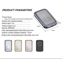 Nouvelle batterie externe portable mini 2023 personnalisable 5000mAh 10000mAh, sortie 10W, charge magnétique sans fil, technologie GaN
