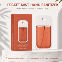 Spray pour les mains écologique, nourrissant, désinfectant liquide parfumé avec ingrédient actif, emballage personnalisé, nettoyant