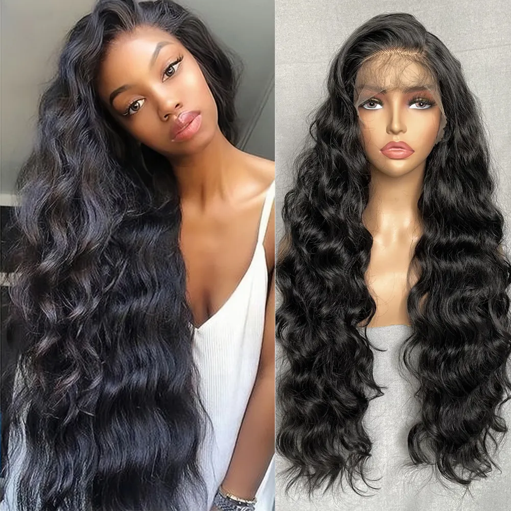 Amara-Perruque Lace Frontal Wig 12A 100%, cheveux bruts Hd, perruque à cuticules alignées 13x6, avec tête, densité 250, 40 pouces, en stock