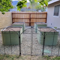Kit de jardinière surélevée modulaire en métal ondulé de 32' de hauteur / bac à fleurs / pot de fleurs