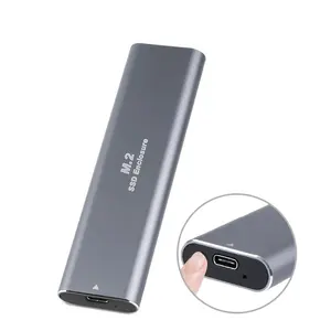 Aluminum USB3.1 Type-C To M.2 NVME/SATA SSD Box 2TB External Hard Disk Box For Mac PC Mobile Phone