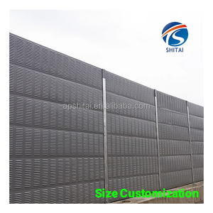 Barrière acoustique sur mesure, <span class=keywords><strong>anti</strong></span>-corrosion, barrières acoustiques personnalisées, 1960*500*40mm, clôture insonorisée pour bâtiment - Product Image 2