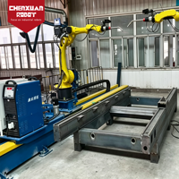 Station de travail robotisée de soudage sur rail économique, système de soudage automatisé à course étendue pour structures en acier