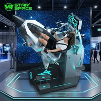 Simulateur de vol d'avion de chasse VR 70 °   Équipement VR professionnel Motion Amplitude pour parcs d'attractions et salles d'arcade