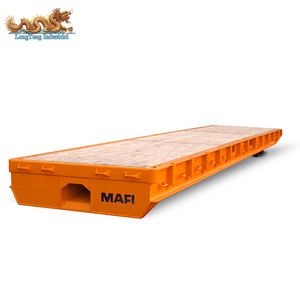 20 pieds Terminal Mafi Trailer Roll Trailer <span class=keywords><strong>Roro</strong></span> Roll Mafi Trailer avec plancher de bois - Product Image 2