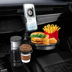 Porte-gobelet de <span class=keywords><strong>voiture</strong></span> 4-en-1 360° °   Support de téléphone rotatif pour <span class=keywords><strong>voiture</strong></span> avec 2 porte-gobelets – <span class=keywords><strong>Gadget</strong></span> <span class=keywords><strong>indispensable</strong></span> pour les voyages en <span class=keywords><strong>voiture</strong></span> et les road trips - Product Image 3