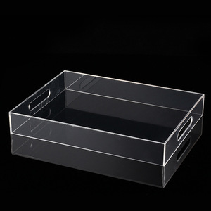 Transparente de acrílico para servir bandejas de plástico transparente bandejas de la fábrica de China - Product Image 1