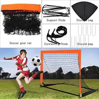 But de football en fibre de verre pour équipement d'entraînement de football de taille à bas prix pour but de football portable pour enfants