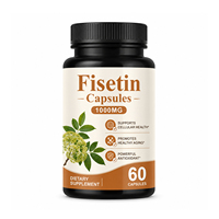 WELLBODY Capsules de Fisetin Marque Blanche 1000mg Pureté 98% Extrait Végétal Naturel Favorise un Vieillissement Sain Santé Cellulaire En Gros