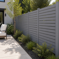 Barrière en aluminium extérieure d'intimité de latte de jardin enduite de poudre décorative en métal