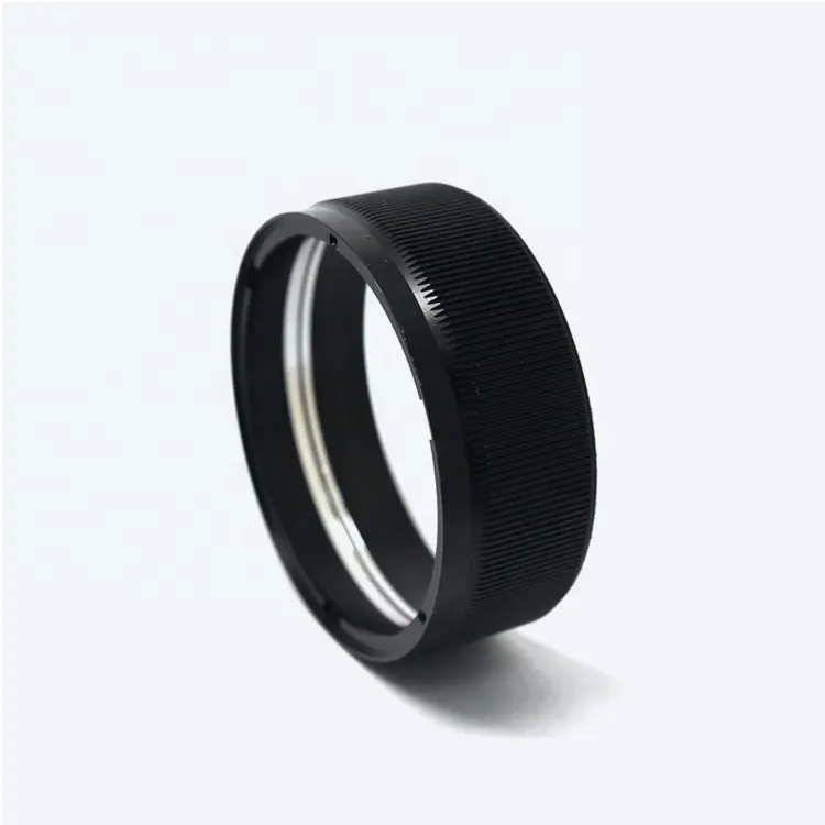 CNC поворачивая алюминиевое кольцо с накаткой для камеры/кольцо для объектива cnc обработанный круг/кольцо
