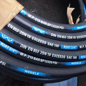 High quality hose supplier high pressure hoses R2 3/8 inch 5000psi black rubber delivery hydraulic hose