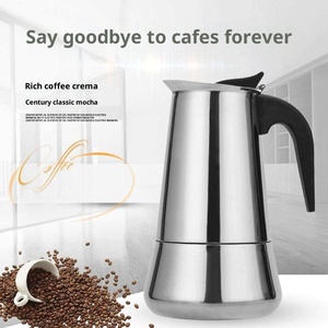 Explosiones transfronterizas Acero inoxidable clásico Aislamiento térmico transparente ecológico 6-12 horas Mocha Pot Café europeo - Product Image 1