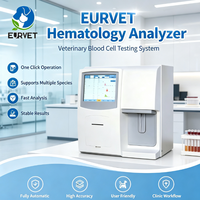 EUR VET Peralatan Veteriner Hematology Analyzer 3-Part CBC Analyzer untuk Rumah Sakit Hewan dengan Deteksi Cepat dan Pembersihan Otomatis