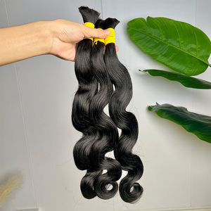 Extensions per capelli umani vergini grezzi non trattati al 100% all'ingrosso per trecce Boho, <span class=keywords><strong>extension</strong></span> per capelli ondulati per <span class=keywords><strong>donna</strong></span> - Product Image 4