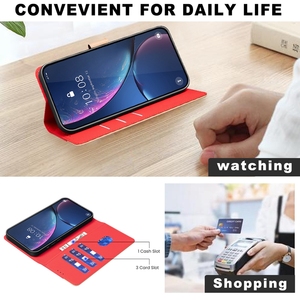 Con ranuras para tarjetas, funda tipo billetera, funda protectora de cuero PU con soporte para teléfono móvil para Infinix Smart 10 Pop 10 Camon 40 - Product Image 3