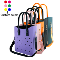 Sac à main réutilisable en EVA, sac fourre-tout étanche pour hommes et femmes, pochette en gros, sac fourre-tout noir pour professeur, sac d'ordinateur pour ordinateur portable
