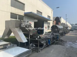 DZJX Hydroxyl Fruit And Vegetable Processing Line Cleaning Drying Sorting Waxing Machine Citrus Fruit Washing Machine