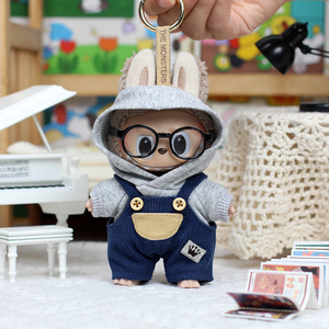 Labubu <b>Doll</b> Clothes Autumn Overalls 15cm 17cm Plush Toy Outfit Unisex Kids <b>Accessories</b> - Product Image 2