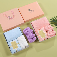 Super épais absorbant salle de bain dame femmes visage masque serviette serviette de bain cheveux secs bonnet 3 pièces saint valentin coffrets cadeaux