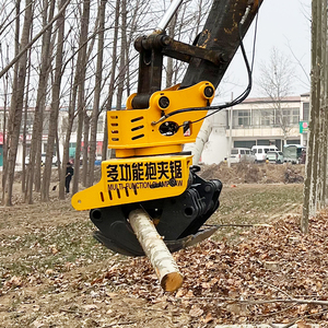 Excavateur <span class=keywords><strong>Pince</strong></span> à scier Arbre Cutter <span class=keywords><strong>Pince</strong></span> Scie Hydraulique Grab Scie Bois Rotatif Bois - Product Image 5