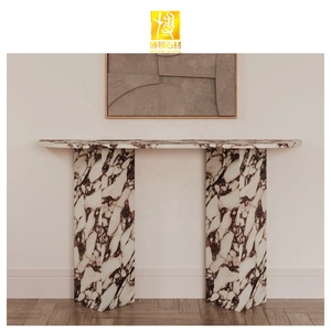 BOTON STONE Living Room mobile a forma di <span class=keywords><strong>arco</strong></span> ingresso bianco naturale lusso italiano Calacatta Console in marmo - Product Image 3