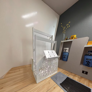 Thanh Lịch Màu Trắng Gỗ Cầu Nguyện Mat Thảm Quran Khung Mới Lạ Hồi Giáo Trang Trí Nhà Cầu Nguyện Góc Tổ Chức - Product Image 4