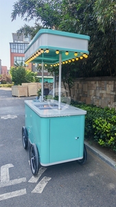 Carrito de comida manual, carrito de helados, acero inoxidable de alta calidad - Product Image 6