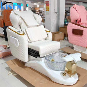 KISEN - Mobilier de salon de beauté professionnel de luxe moderne - Chaise de pédicure avec bain de pieds - Product Image 3