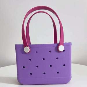 Bolsa <span class=keywords><strong>de</strong></span> Playa Cuadrada Impermeable <span class=keywords><strong>de</strong></span> EVA, Diseño Hueco en Color <span class=keywords><strong>de</strong></span> Contraste, Correa <span class=keywords><strong>de</strong></span> Hombro Extraíble, Gran Capacidad, Estilo Ecológico y Moderno - Product Image 5