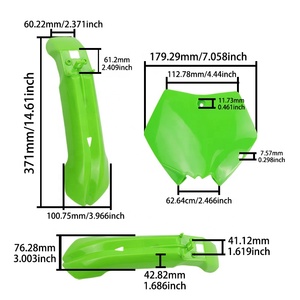 Protecteur <span class=keywords><strong>d</strong></span>'aile de roue avant en plastique durable et stable et <span class=keywords><strong>plaque</strong></span> <span class=keywords><strong>d</strong></span>'<span class=keywords><strong>immatriculation</strong></span> pour 47cc 49cc Apollo <span class=keywords><strong>2</strong></span> Stroke Pit Bike - Product Image 3