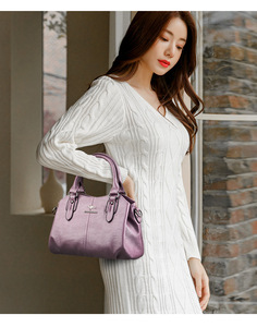 High Quality Women Bag Soft PU Leather Handbag Ladies Messenger Bag Solid Shoulder Bag - Product Image 2