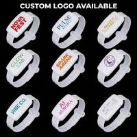 Pulsera LED con Control Remoto RF PP, Logotipo Personalizado, Pulsera Luminosa Intermitente para Eventos y Fiestas, Fabricante al por Mayor, OEM