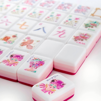 Ensemble complet de mahjong américain de qualité supérieure avec accessoires et étui rigide inclus